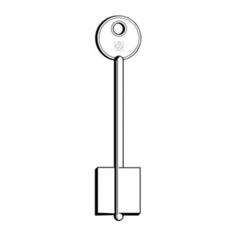 5 x SILCA CL CHIAVE DOPPIA MAPPA OTTONE