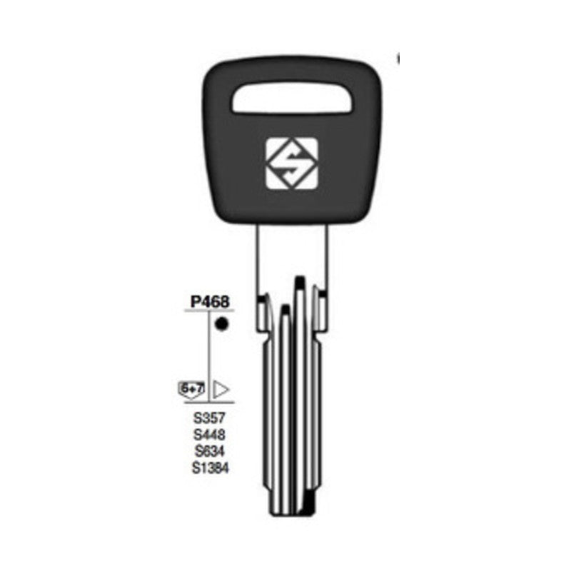 5 x SILCA CS70AP CHIAVE PUNZONATA OTTONE