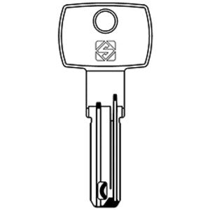 5 x SILCA DM164 CHIAVE PUNZONATA NICHEL