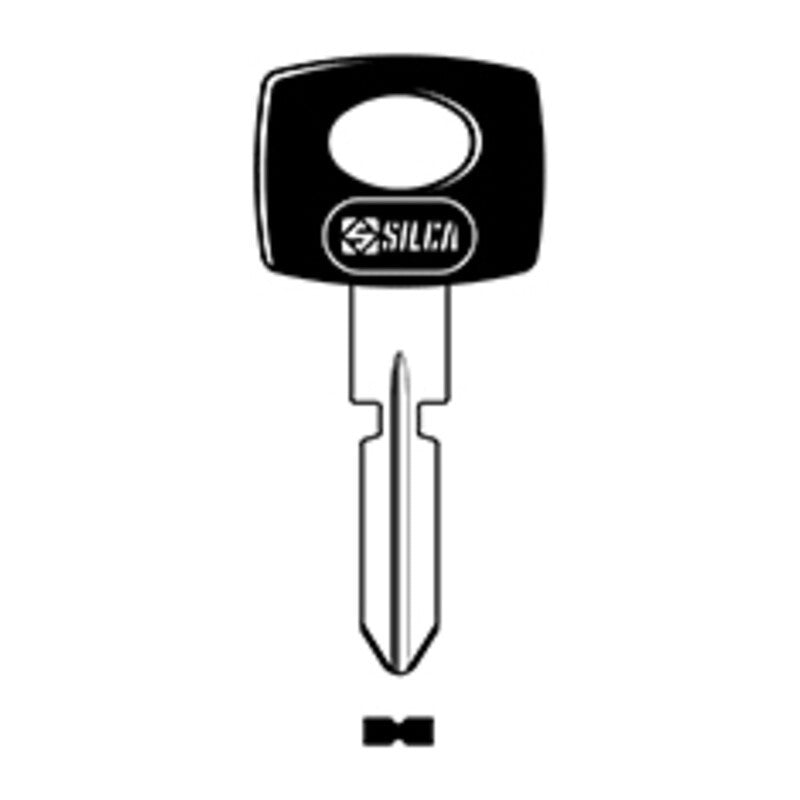 5 x SILCA HU39P CHIAVE AUTO TESTA PLASTICA OTTONE