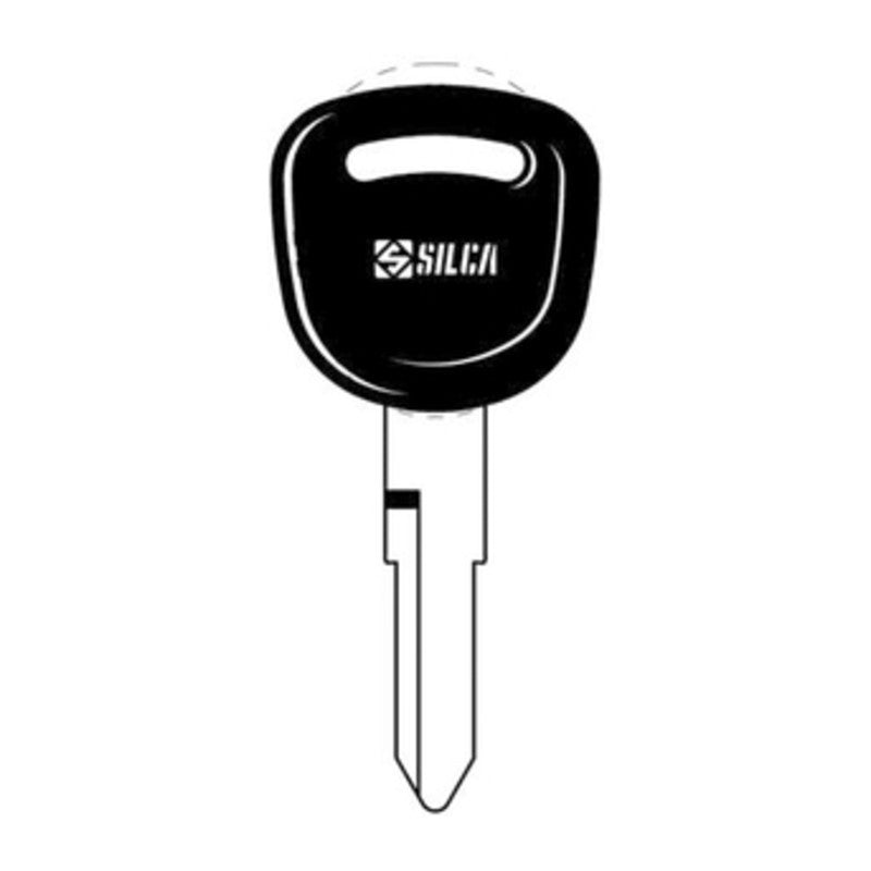 5 x SILCA KYM1RP CHIAVE AUTO TESTA PLASTICA OTTONE