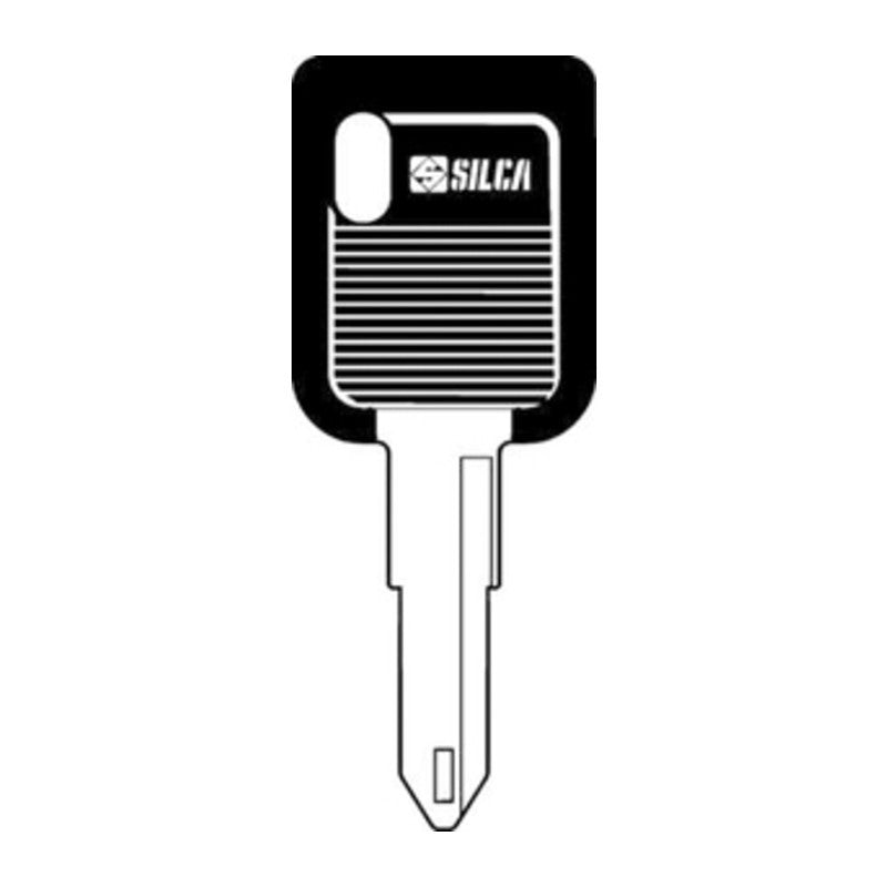 5 x SILCA NE72DP CHIAVE AUTO TESTA PLASTICA ACCIAIO