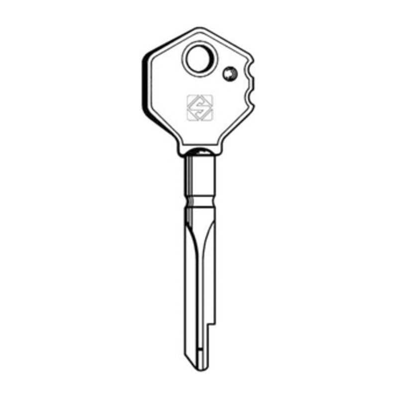 5 x SILCA XY4P CHIAVE CROCE TESTA PLASTICA