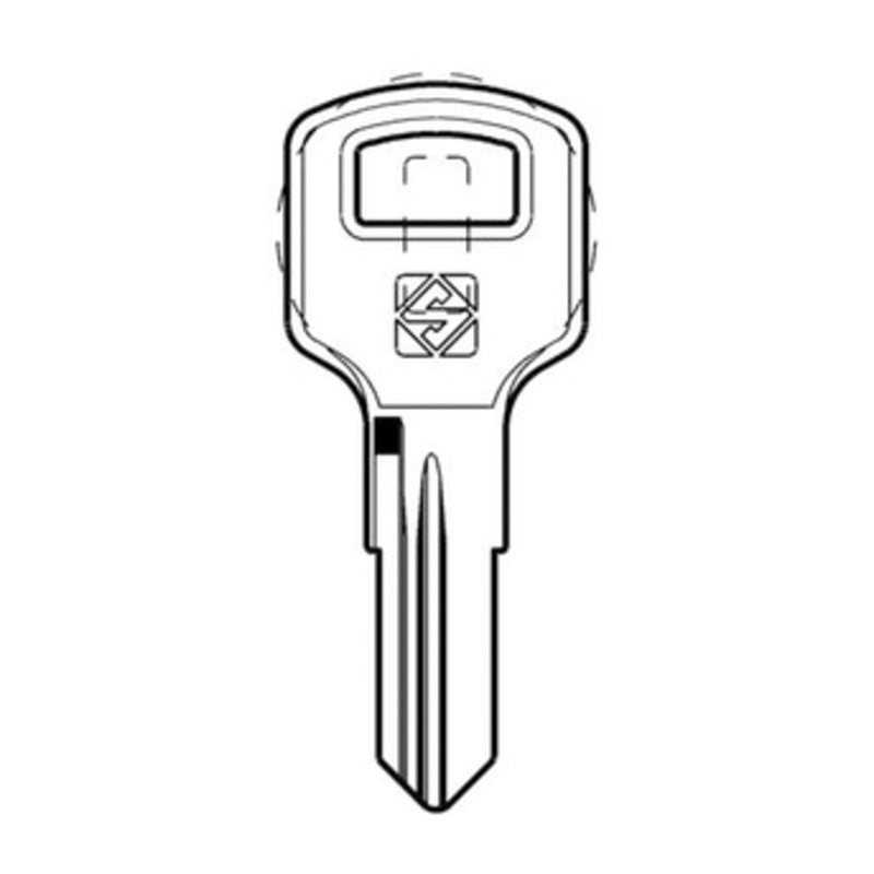 5 x SILCA ZD26R CHIAVE AUTO OTTONE