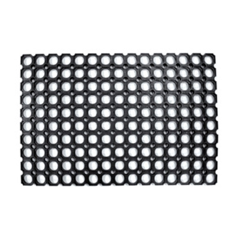 5 x ZERBINO ROBUSTUS PVC COMPONIBILE NERO 40X70 CM