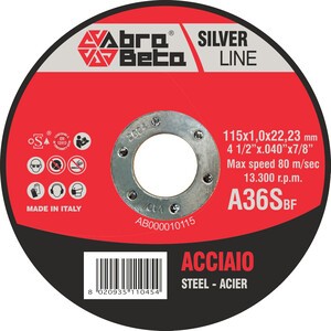50 x ABRABETA DISCO P/FERRO D 115X1,0 MM