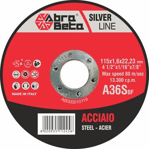 50 x ABRABETA DISCO P/FERRO D 115X1,6 MM