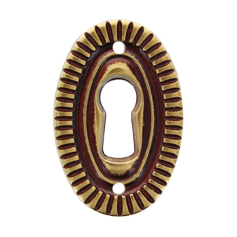 50 x BOCCHETTA OTTONE 30643 25X38 MM PATINE**