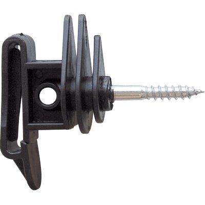 50 x ISOLATORE ELETTRORECINZIONE PIATTO VITE LEGNO