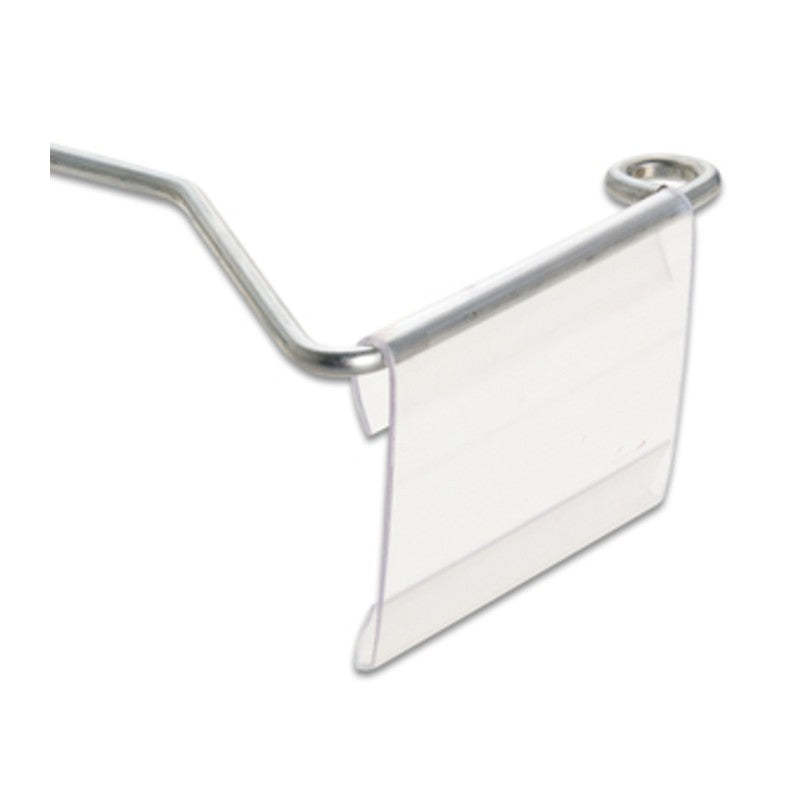 50 x PORTAPREZZO PVC P/GANCIO FIG 23 TRASP 66X50 MM