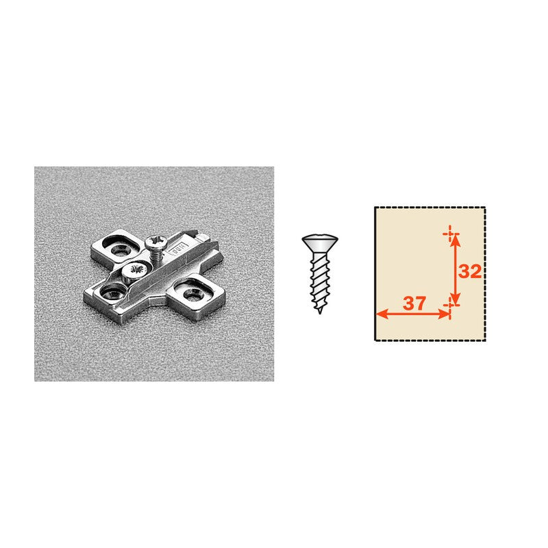 50 x SALICE BASETTA REG P/CERNIERE B2R3E69 H 6