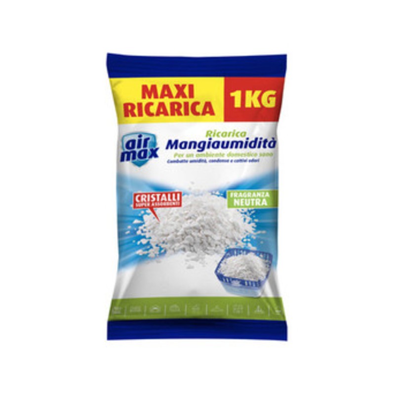 6 x AIRMAX ASSORBIUMIDITA RICAR SALI 1 KG NEUTRI