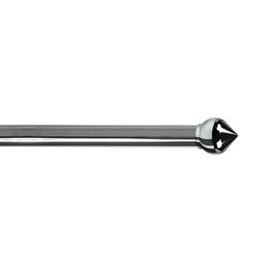 6 x BASTONE METALLO D 20/19 120/210CM BULBO CROMO