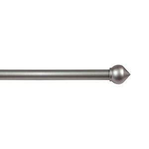 6 x BASTONE METALLO D 20/19 120/210CM BULBO NICHEL