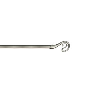 6 x BASTONE METALLO D 20/19 120/210CM NAIROBI NICHEL