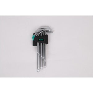 6 x C SET 9 CHIAVI ESAGONALI TORX CRV MEDIUM