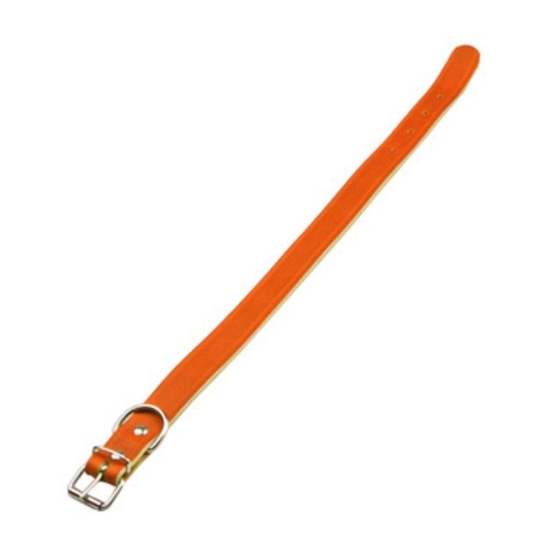 6 x COLLARE P/CANI CUOIO DI BUFALO 25 X 510 MM