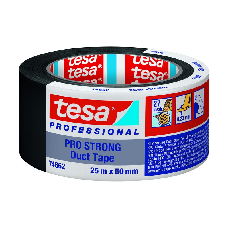 6 x NASTRO AMERICANO PRO STRONG 50MMX25M NERO