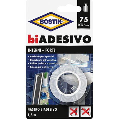 6 x NASTRO BIADESIVO INTERNI BOSTIK