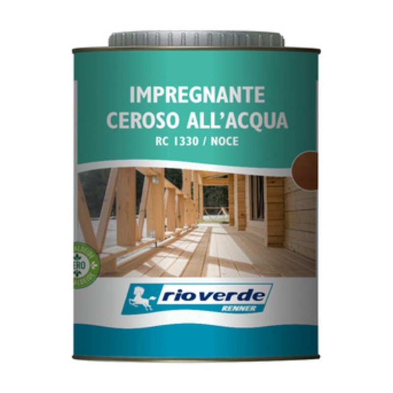 6 x RIOVERDE RC 1330 IMPREGNANTE CEROSO 0,750 L NOCE
