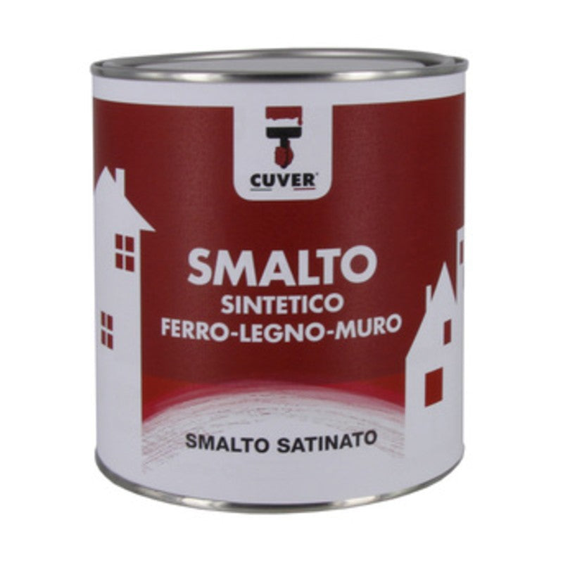 6 x SMALTO CUVER 0,750 L SATINATO BIANCO