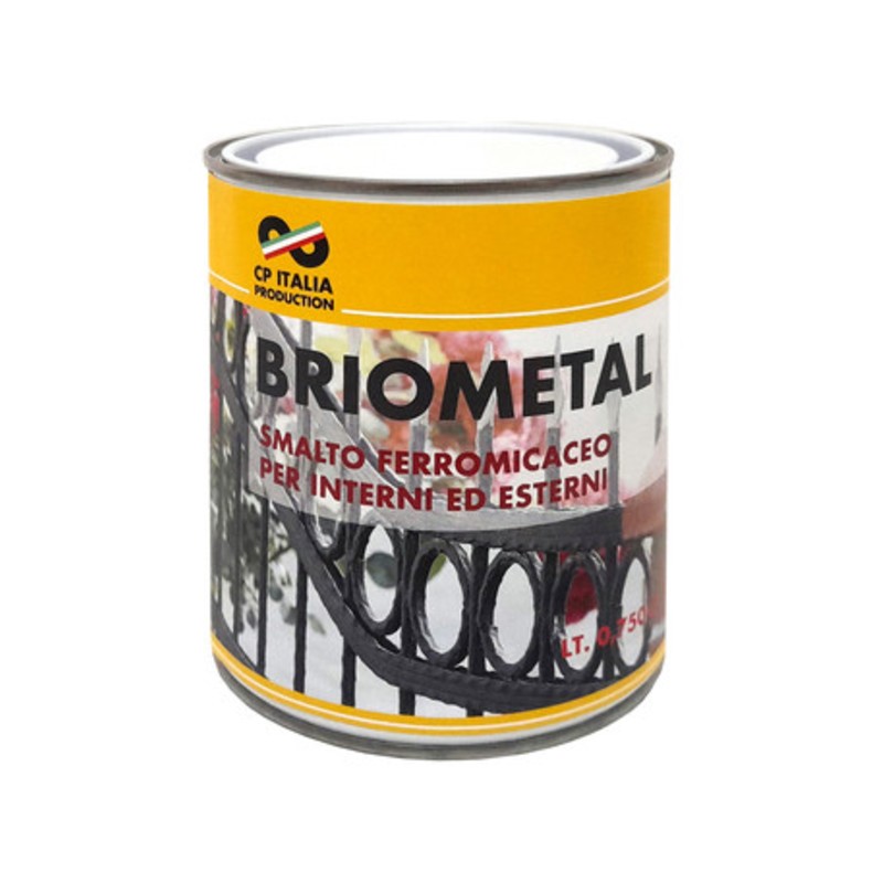 6 x SMALTO MICACEO FINE BRIOMETAL GRIGIO GRAFITE 0,750