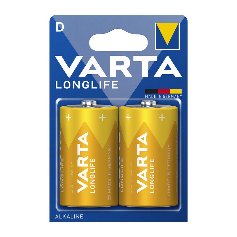6 x VARTA BATT LONGLIFE ALCALINA TORCIA BL 2 PZ *