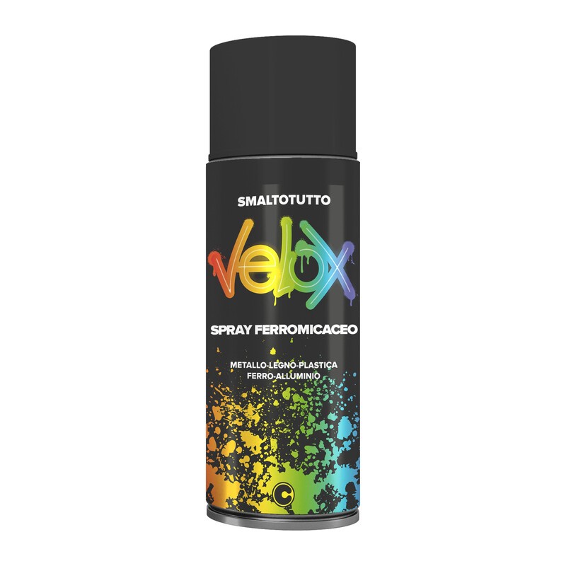 6 x VELOX SPRAY FERRO MICACEO NERO 400 ML