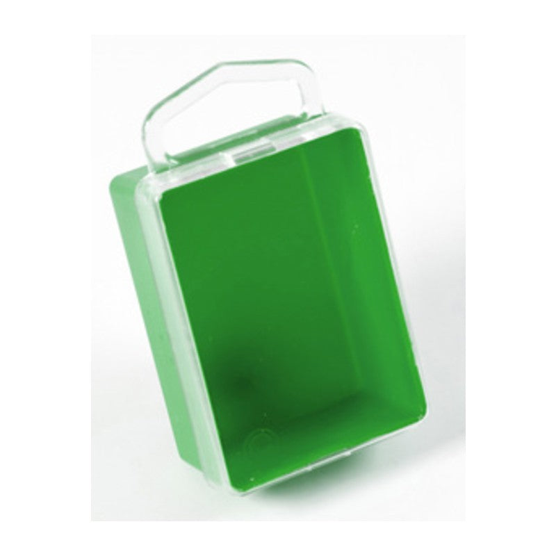 90 x SCATOLA PLASTICA SELF SERVICE 50X70 MM VERDE