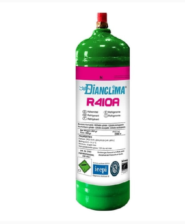 BOMBOLETTA GAS REFRIGERANTE RICARICABILE R407C 850 gr.
