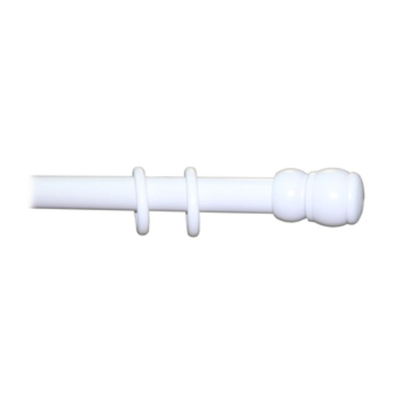 BASTONE LEGNO A STRAPPO D 35 BIANCO 210CM S/SUPP.