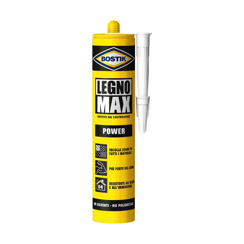BOSTIK LEGNO MAX POWER ADESIVO 380 G CARTUCCIA