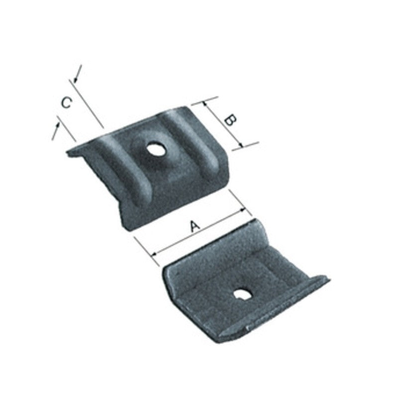 BS CAPPELLOTTO P/COIBENTATI GRIGIO 46X22X14 MM 10 PZ