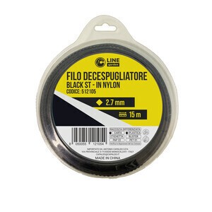 C FILO DECESPUGLIATORE QUAD SEGHETT BLACK-ST 2,7MMX15M