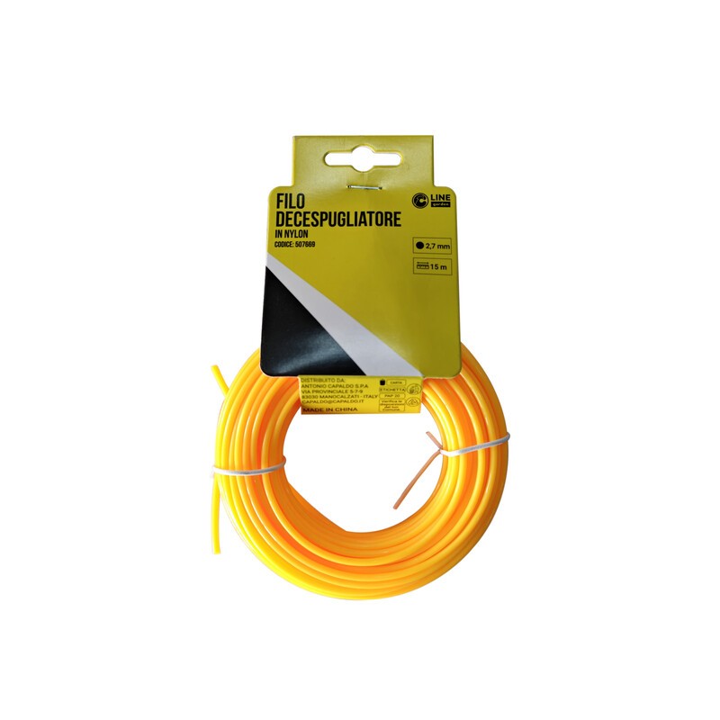 C FILO DECESPUGLIATORE TONDO YELLOW-R 2,7MMX15M