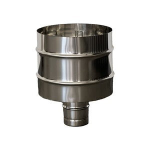 C FUMAIOLO A BOTTE INOX TONDO INOX D 8CM