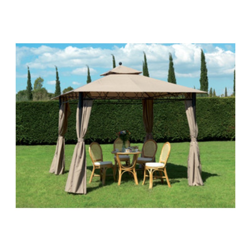 C GAZEBO ACCIAIO 3X3M CAIRO BEIGE SCURO