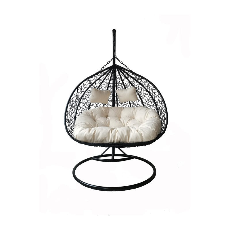 C POLTRONA SOSPESA ACC POLYRAT 200X120CM NUVOLA NERO