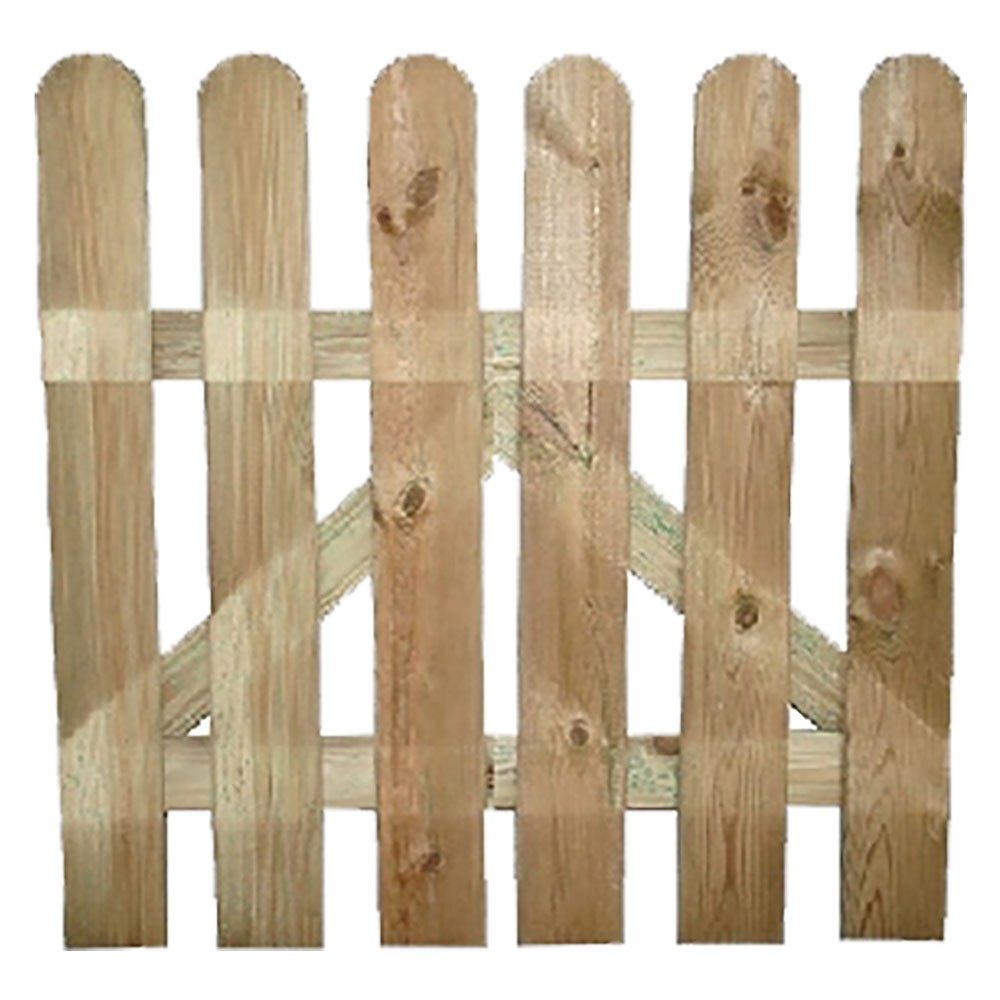 CANCELLO IN LEGNO 'LAMELLE' cm. 100 x h.100 - 6 lamelle 15 x 85 mm