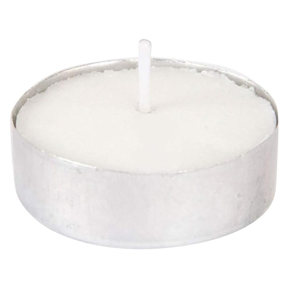 CANDELA BIANCA 'TEALIGHT' cm 3,8 x 1,5 - cf. 100 pz in blister