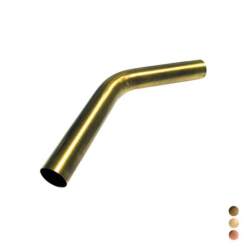 CANOTTO CON CURVA 45° Misura: D. 30 x 280 Bronzato