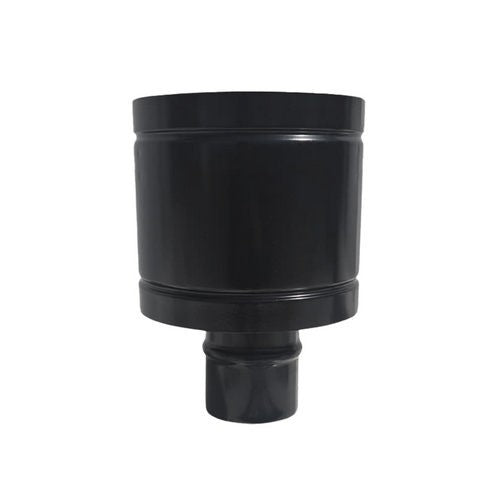 CAPPELLO ANTIVENTO INOX304 PER CANNE FUMARIE A LEGNA NERO Misura: Diam. 180