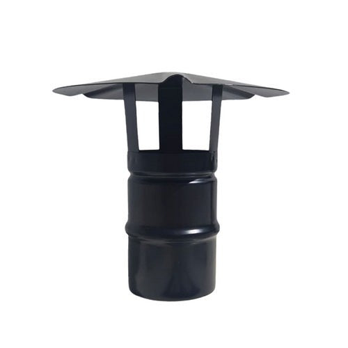 CAPPELLO CINESE INOX304 PER CANNE FUMARIE A PELLET NERO Misura: Diam. 80