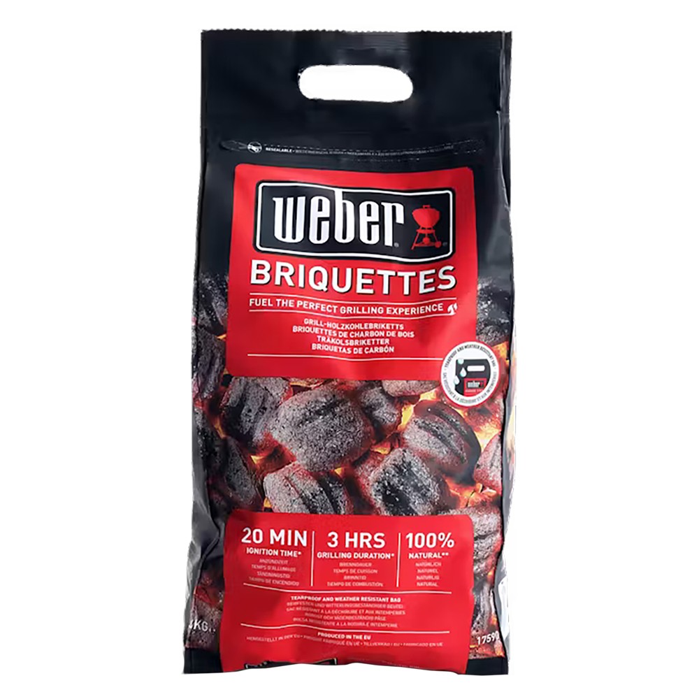 CARBONE 100% NATURALE PER GRILL 'BRIQUETTES' Kg 8 ca.