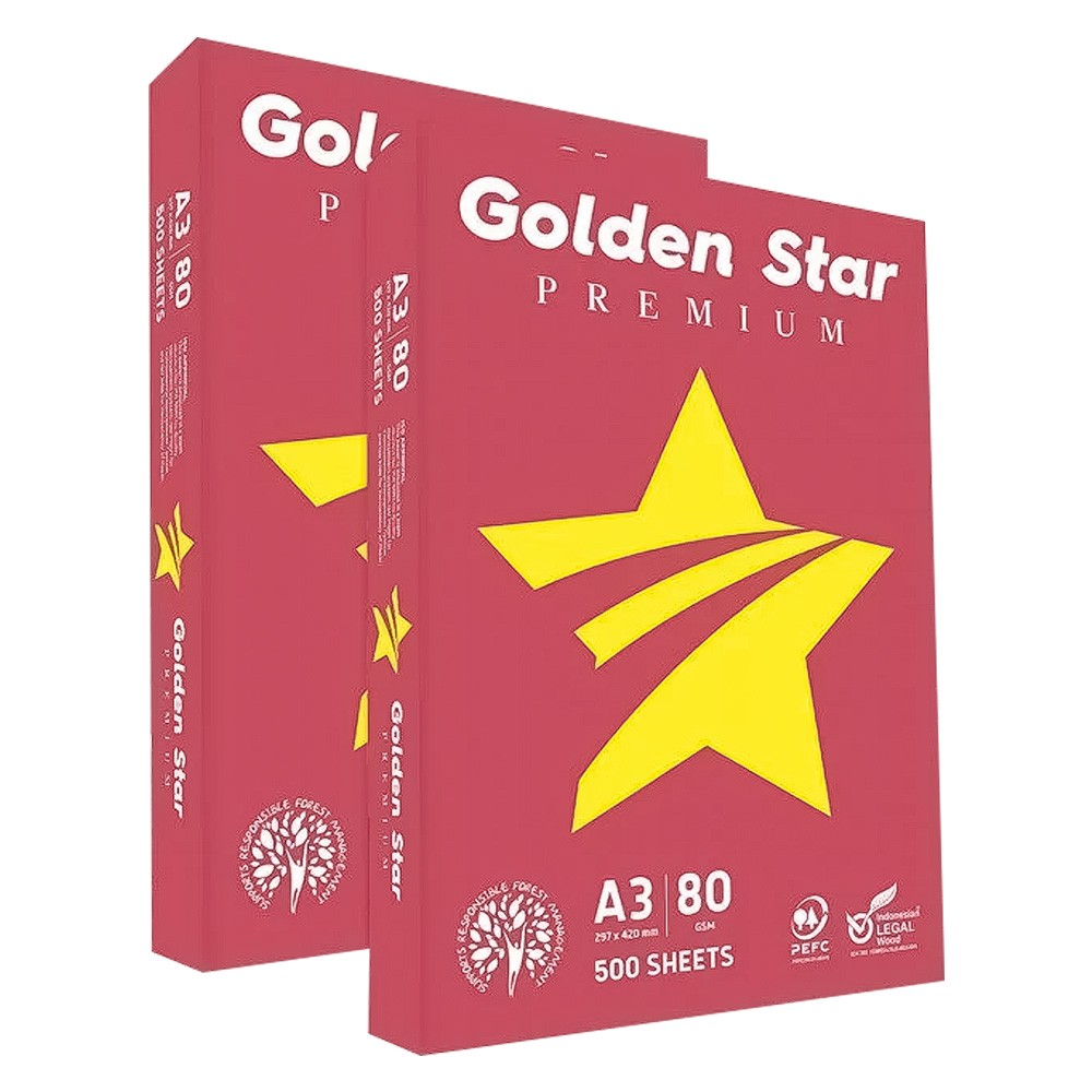 CARTA UFFICIO 'GOLDEN STAR PREMIUM' A3 - 42 x 29,7 cm