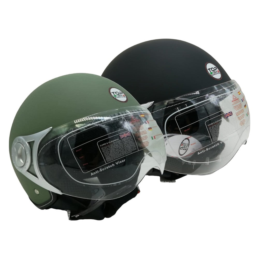 CASCO PER MOTO 'SIRIO MATT' verde - tg. XL