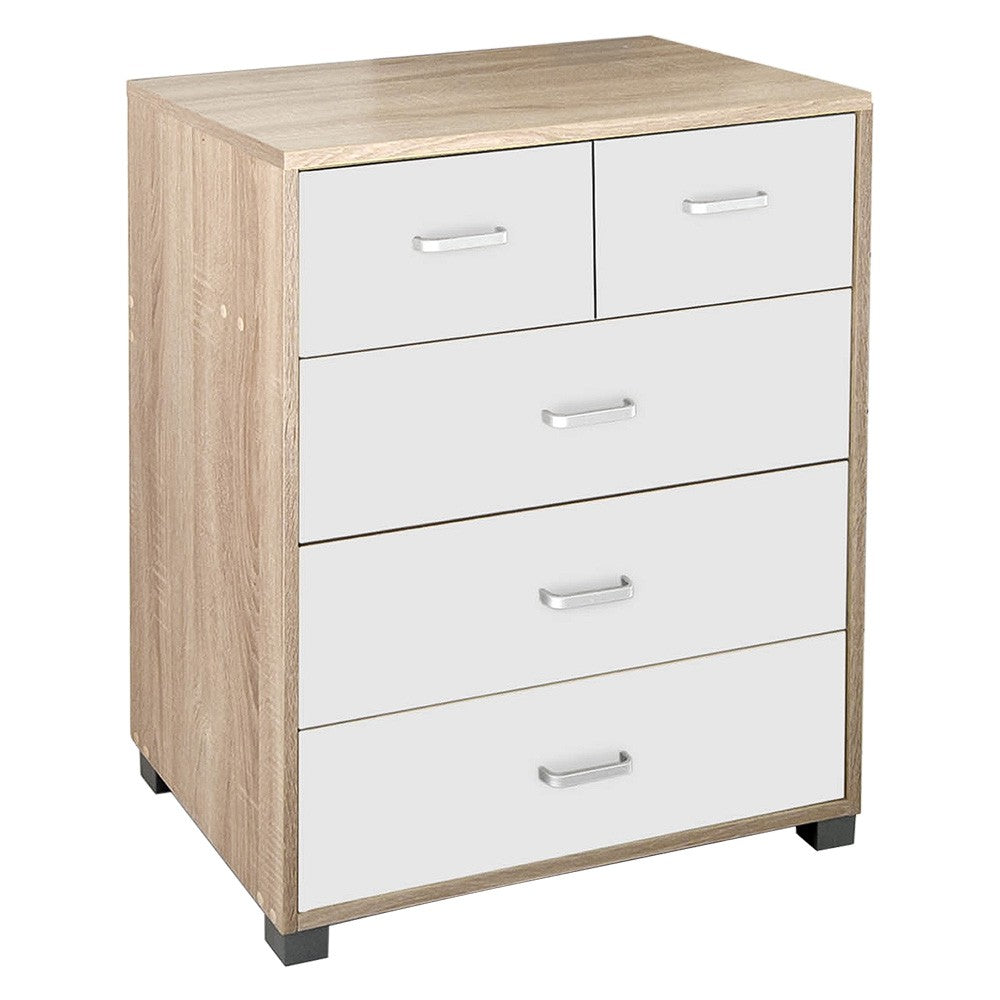 CASSETTIERA LINEA 'ATENA' col. rovere + bianco