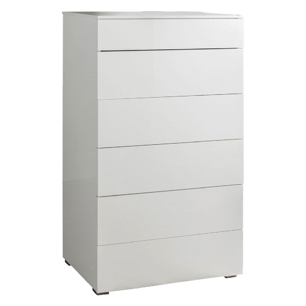 CASSETTONE LINEA 'PRIVILEGIO' cm. 44 x 70 x h.118,2 - bianco laccato (6 cassetti)
