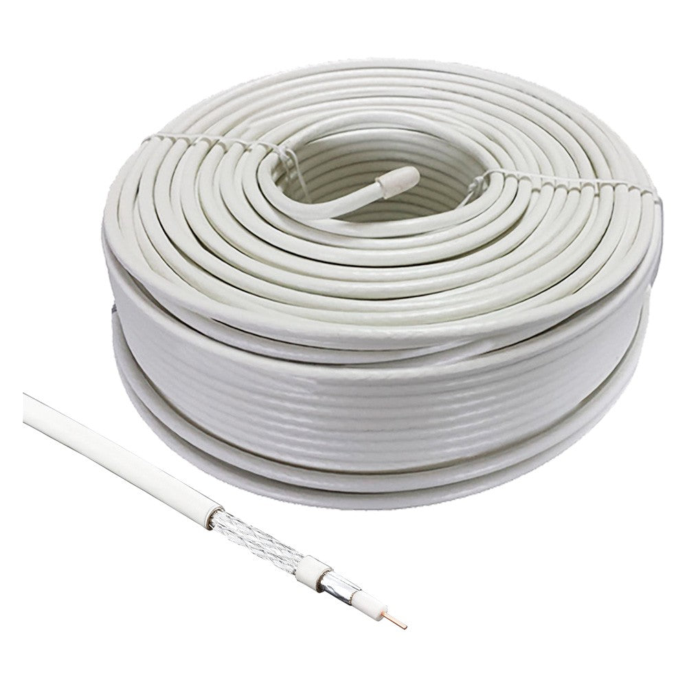 CAVO COASSIALE TV/SAT Ø 5 mm ± 0,8 mm x 25 metri