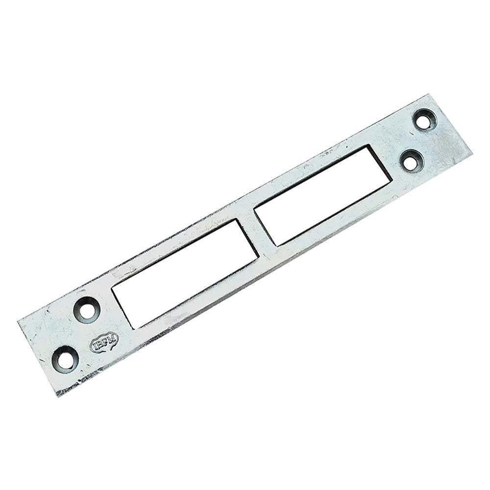 CONTROPIASTRA PER SERRATURE A BAIONETTA tipo 2 asola doppia - mm 150 x 25 x 3